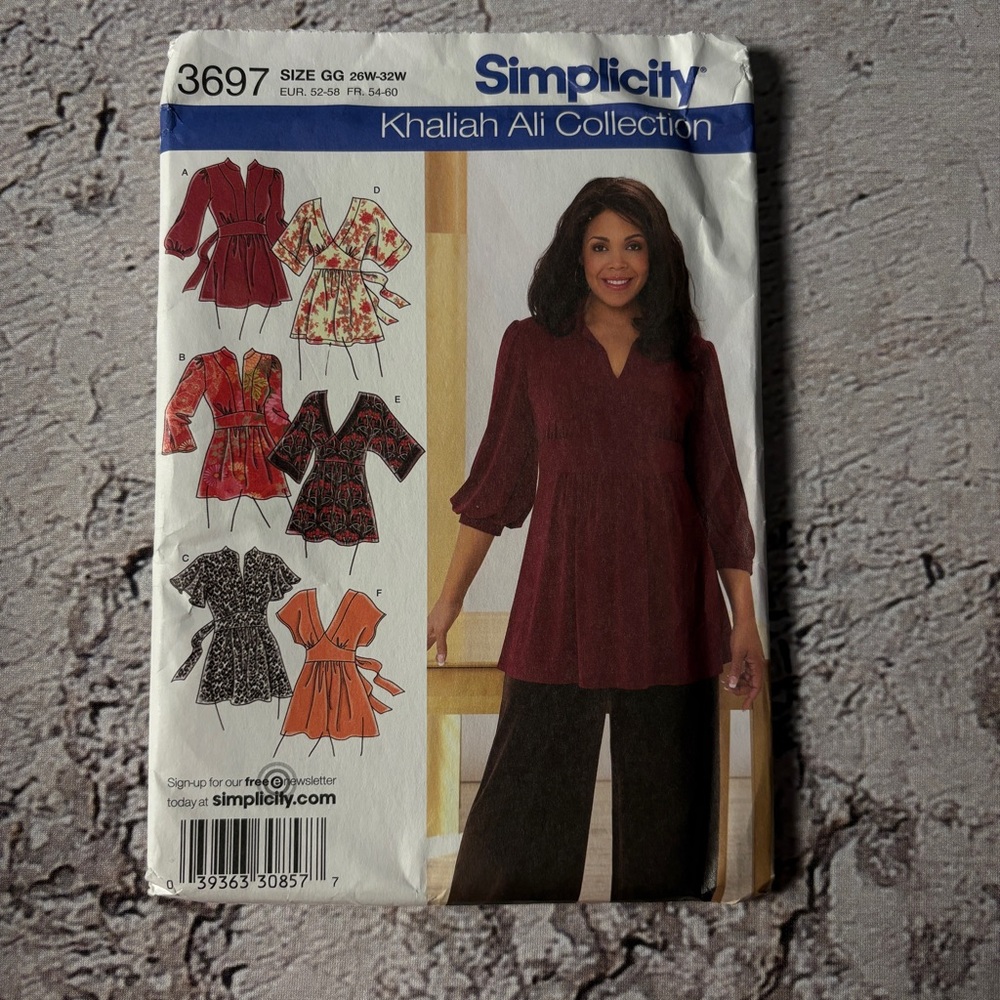 Simplicity Pattern 3697 for Misses' Tunics